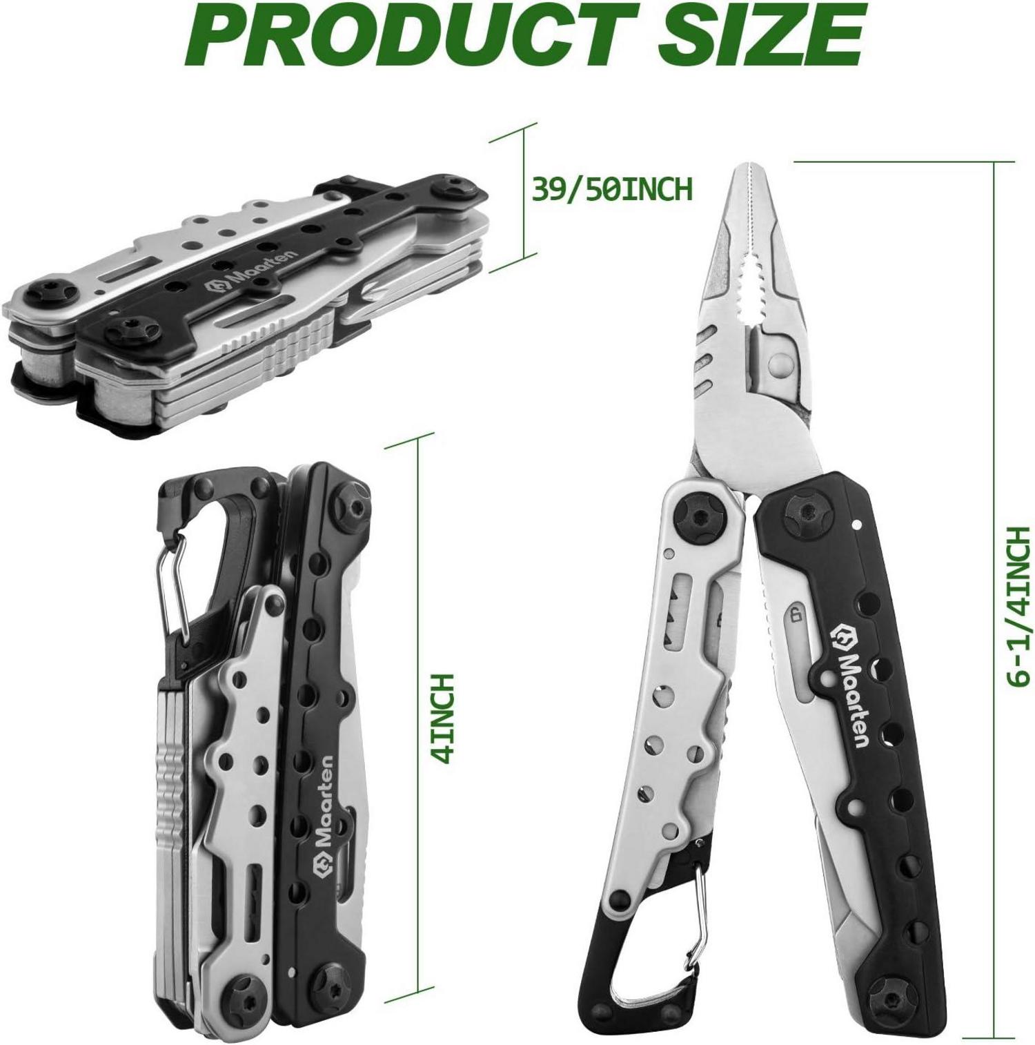 Multitool Zange 11 in 1 Edelstahl Faltbar Multifunktionswerkzeug