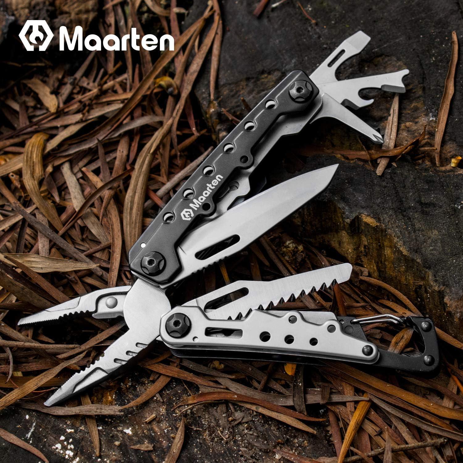 Multitool Werkzeug 11in1 Edelstahl Zange Flaschenöffner Karabiner