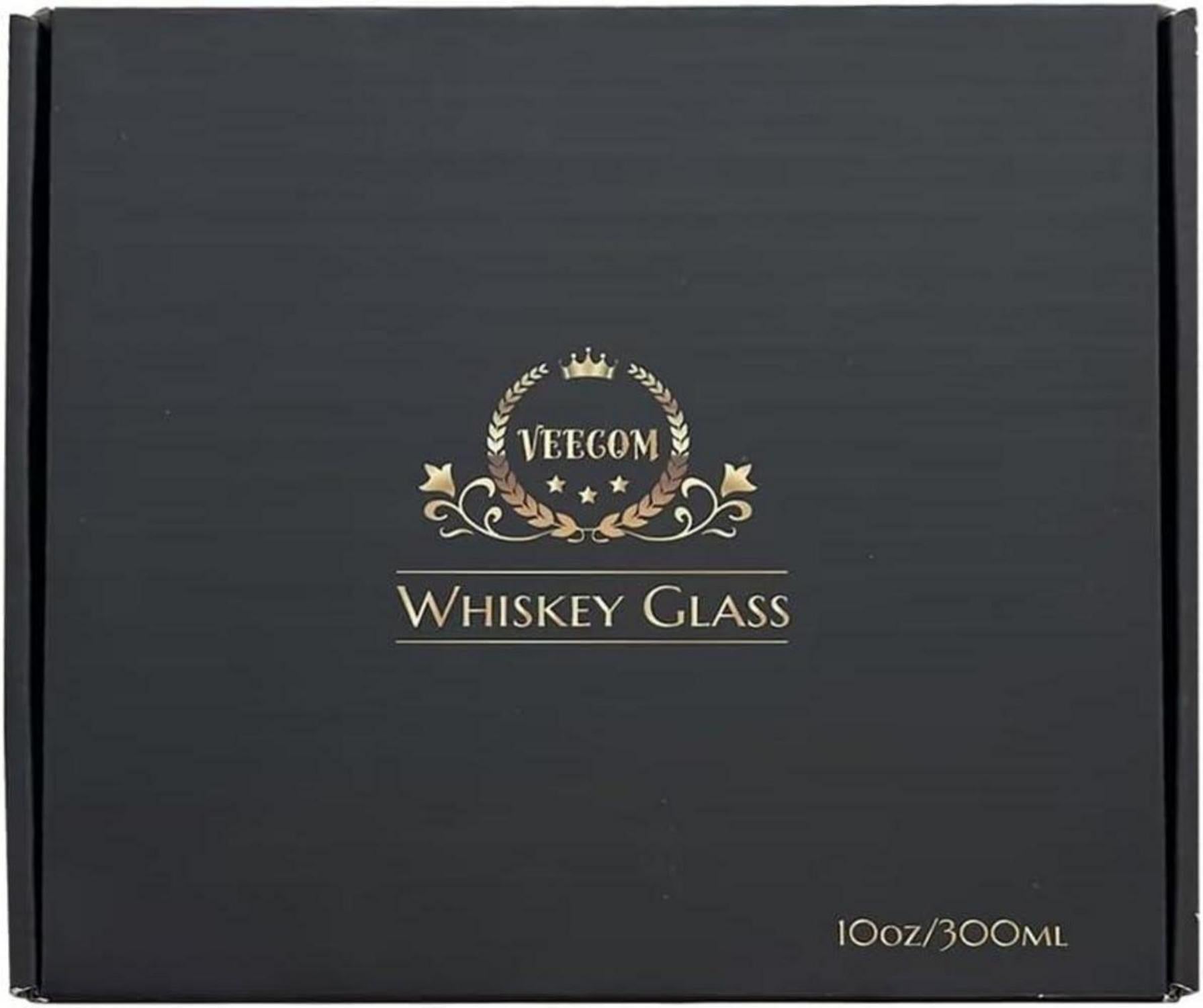 Whiskey Gläser Set 4er Männergeschenke 315ml Rum Glas Old Fashioned Cocktails