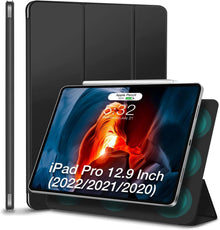 Magnetische Hülle für iPad Pro 12.9 Zoll 6/5/4 Generation, Schwarz
