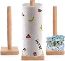 Dicunoy 3er Set Holz Küchenrollenhalter vertikal