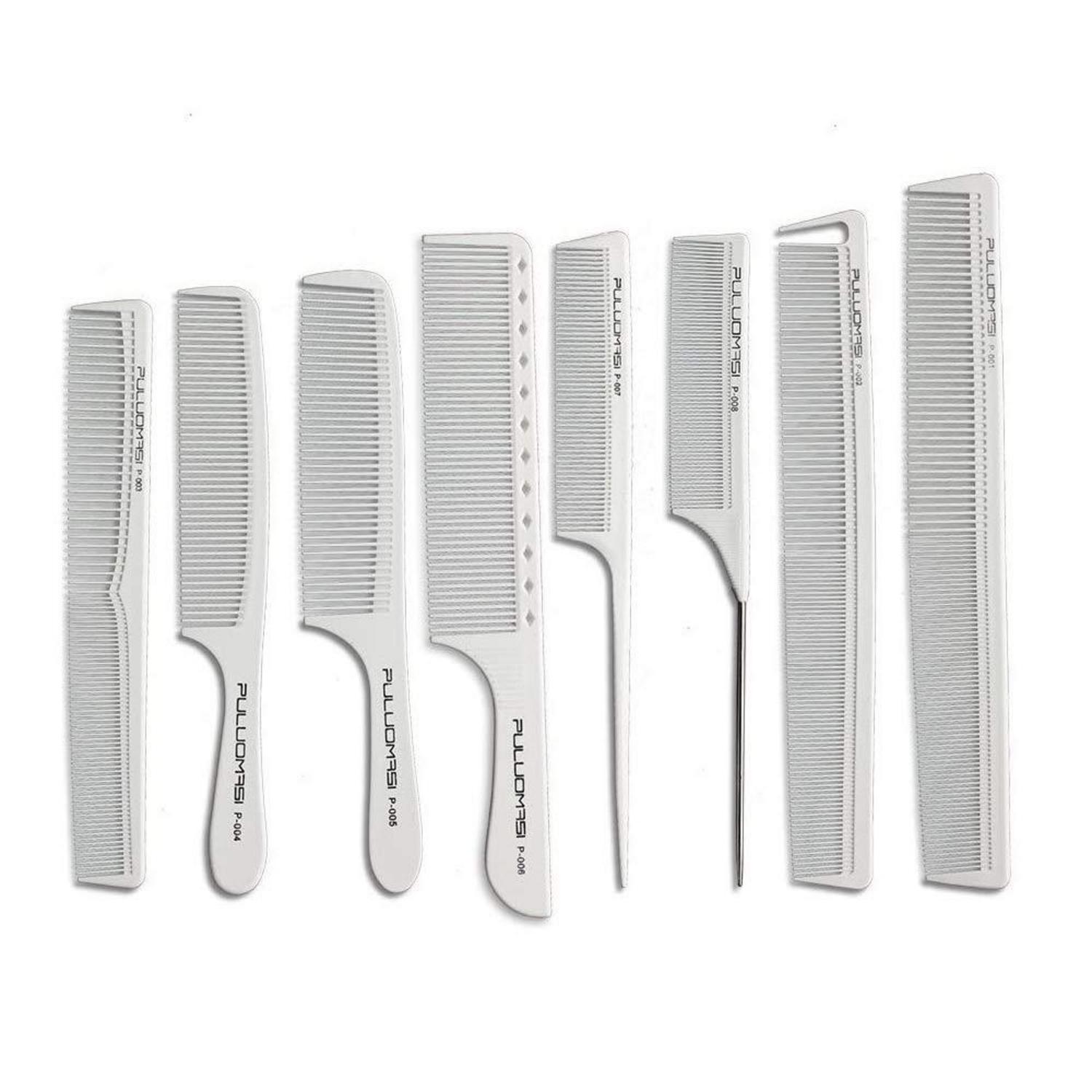 8-teiliges Profi Carbonfaser-Kammset für perfektes Styling