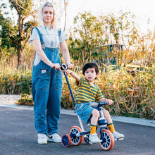 Kinder Laufrad 4 in 1 Laufräder Dreirad Lauffahrrad Blau