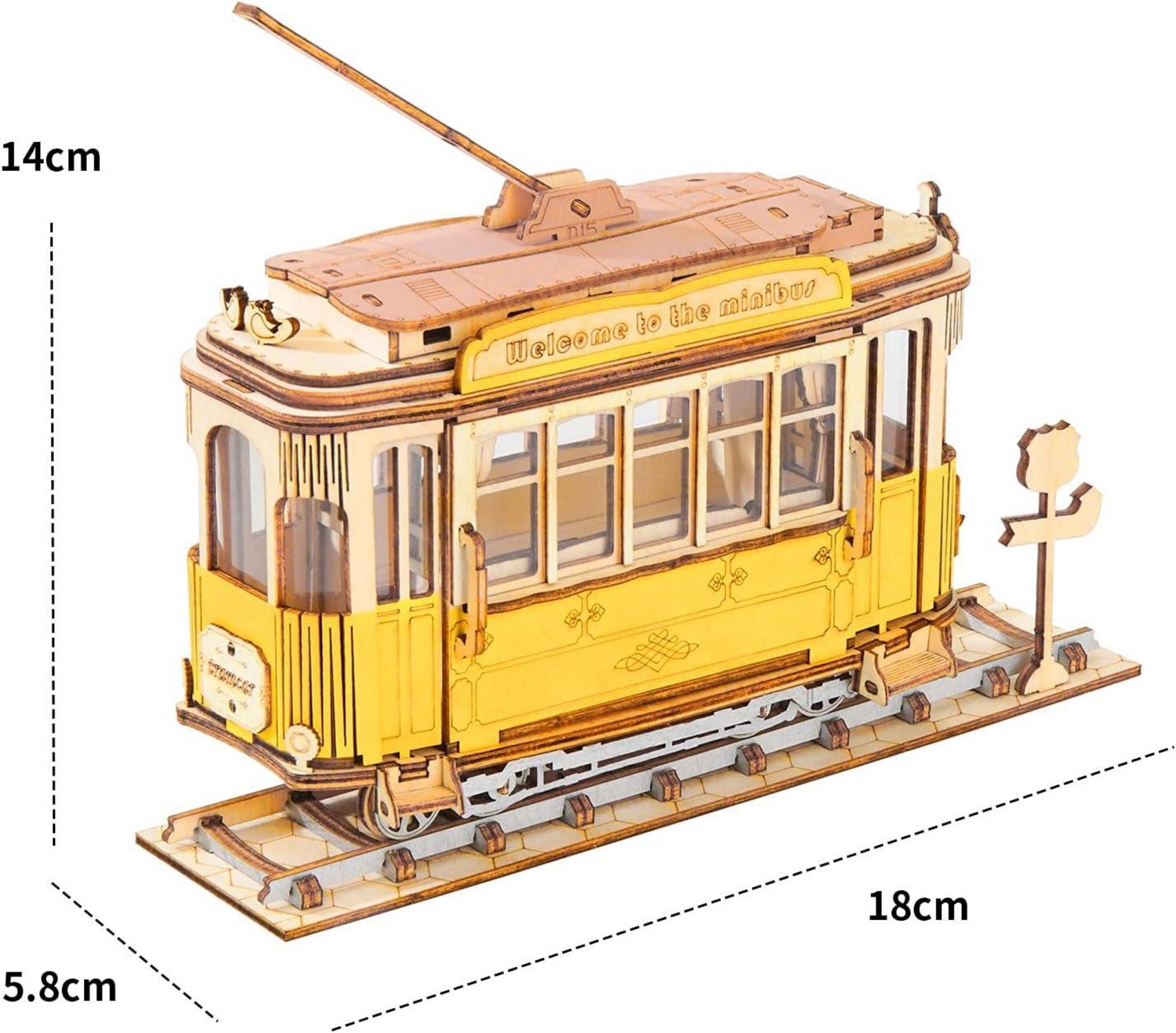 3D Holzpuzzle Model Car Bausatz 164 Teile für Erwachsene Teenager Retro
