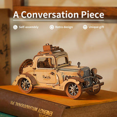 Rolife 3D Holzpuzzle Oldtimer Modellbausatz für Erwachsene