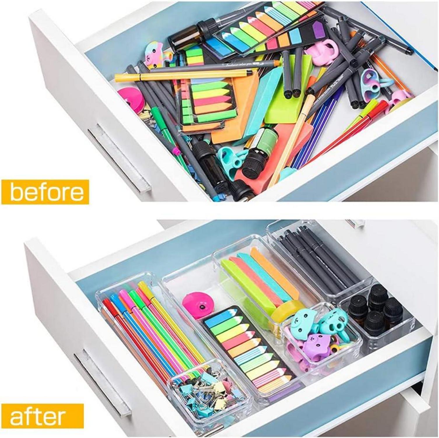 UHAPEER Acryl Organizer Schublade Set 20 Stück Durchsichtige Schubladeneinsatz