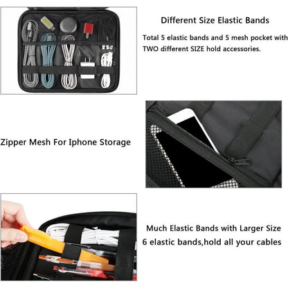 Kabel Organizer für Travel Bag, Wasserabweisend Tech