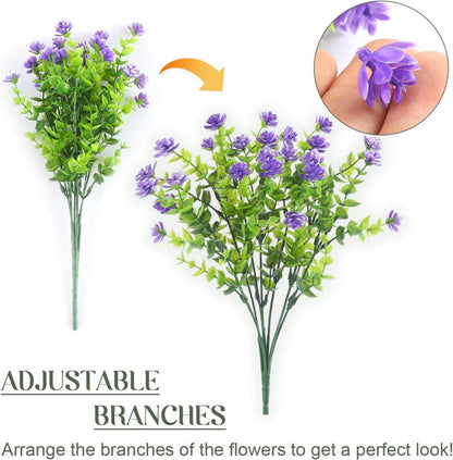 8er Set Künstliche UV-beständige Kunstblumen für außen