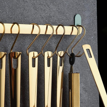 Kyraton Gold Küchenutensilien Set - 37-teilig, Edelstahl, Titanvergoldung, Spülmaschinenfest