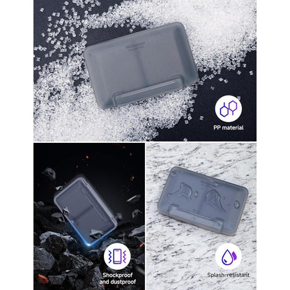 Wasserdichte SD Karten Aufbewahrung Schutzbox für 8 SD Grau