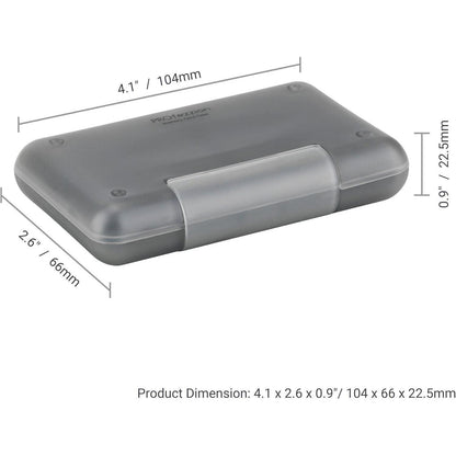 Wasserdichte SD Karten Aufbewahrung Schutzbox für 8 SD Grau
