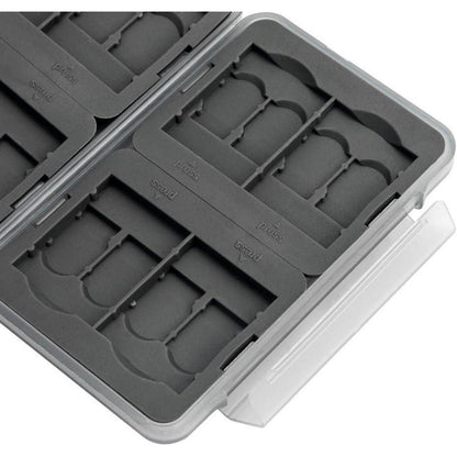Wasserdichte SD Karten Aufbewahrung Schutzbox für 8 SD Grau