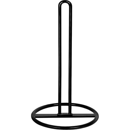 Schwarzer Küchenrollenhalter stehend für Standard und große