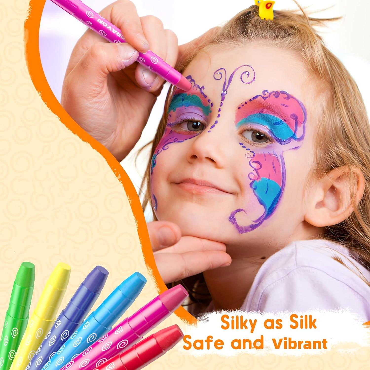 Kinderschminke Set Halloween Gesichtsfarbe Schminkstifte 16 Farben