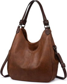 Vintage Damen Handtasche Shopper Lederimitat Schultertasche