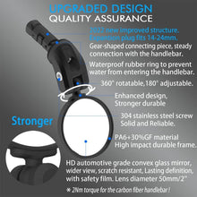 Fahrradspiegel HD-Glas konvexe Linse 2 Stück für Drop Bar