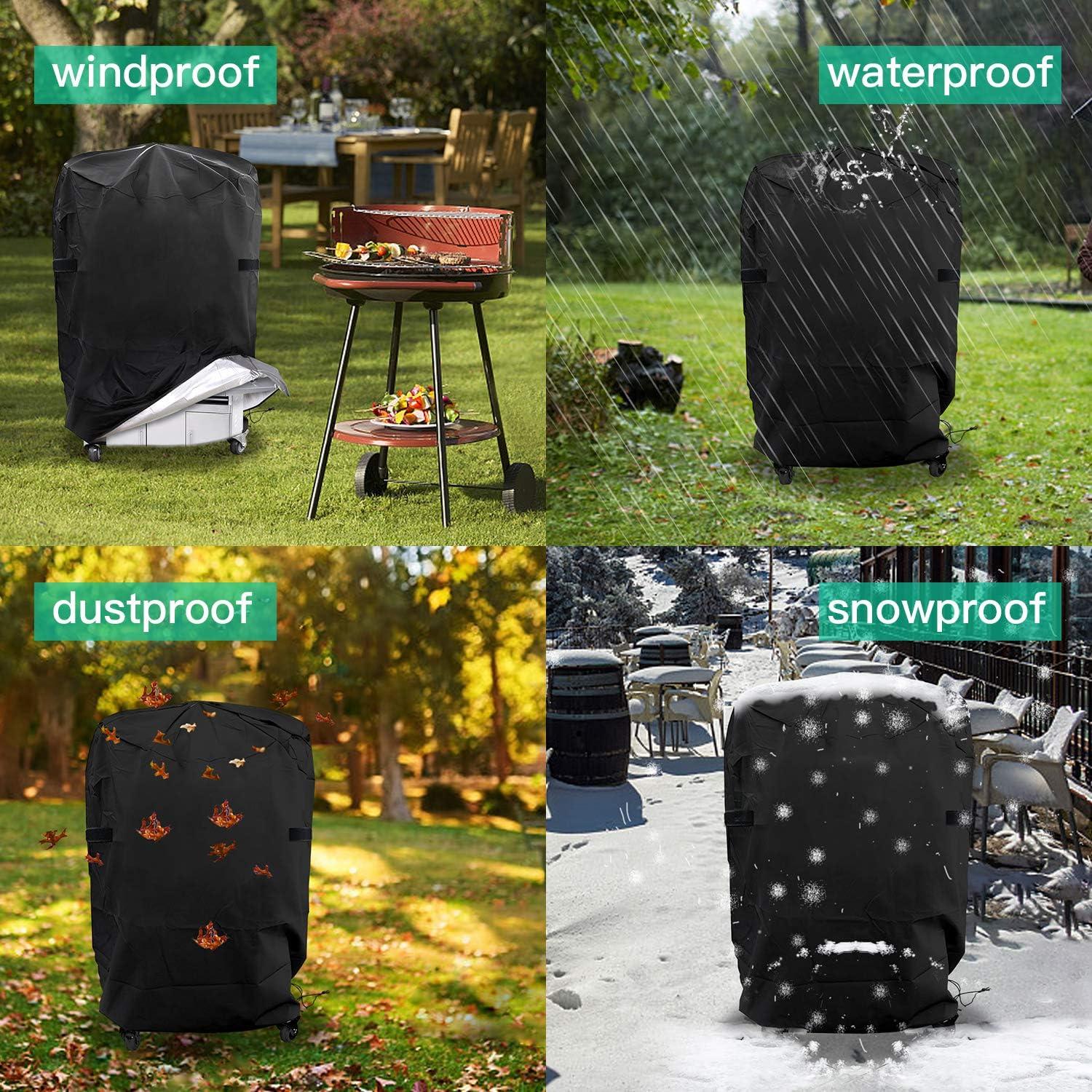 Grillabdeckung 210D Oxford Wetterfest Windsicher (77 x
