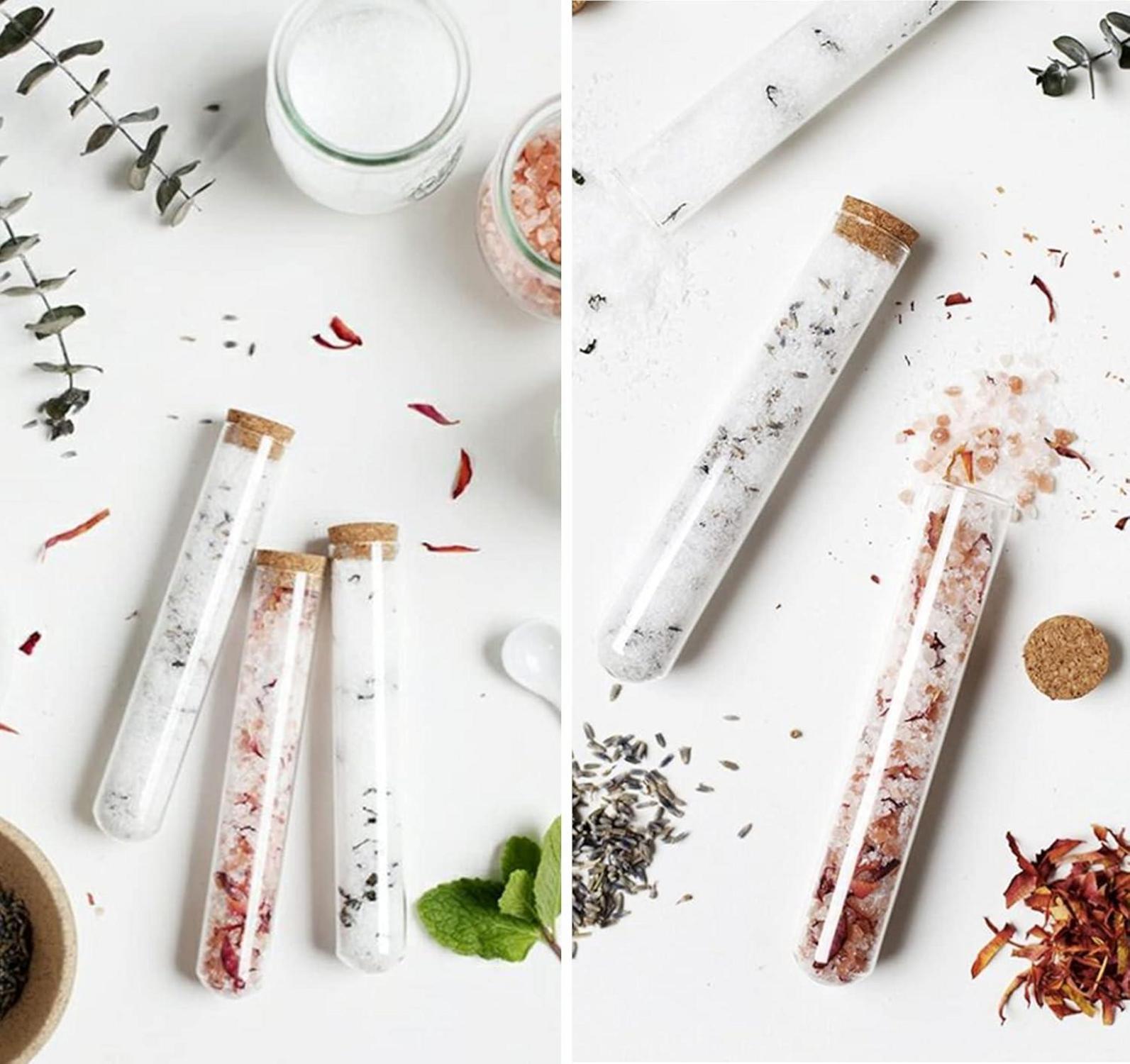 100 Mini Reagenzgläser 16x100mm Glas mit Korken Laborglas & Zubehör