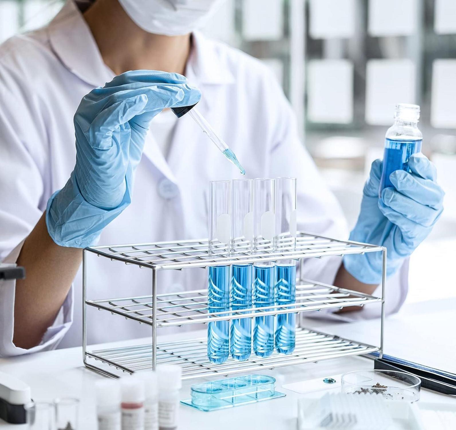 100 Mini Reagenzgläser Glas mit Korken Laborglas 16x100mm für DIY & Dekoration