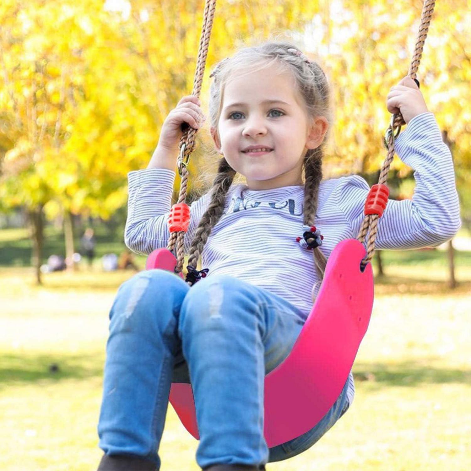Kinderschaukel Rosa EVA Brett bis 150Kg belastbar Outdoor