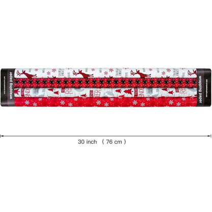 Weihnachtspapierrolle Rustikale Feiertags-Waldszenen 4