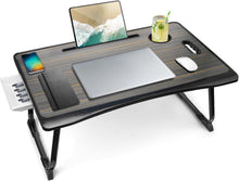Klappbarer Laptoptisch mit Schublade und Tassenhalter