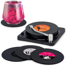 Valdivia Retro Vinyl Schallplatte Untersetzer 6er Set mit