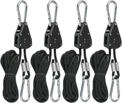 Seilratsche mit Haken 4er Set 150lb Heavy Duty Rope Ratchet