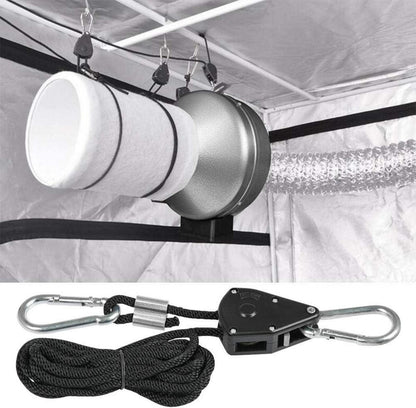 Seilratsche mit Haken 4er Set 150lb Heavy Duty Rope Ratsche Einstellbar Grow