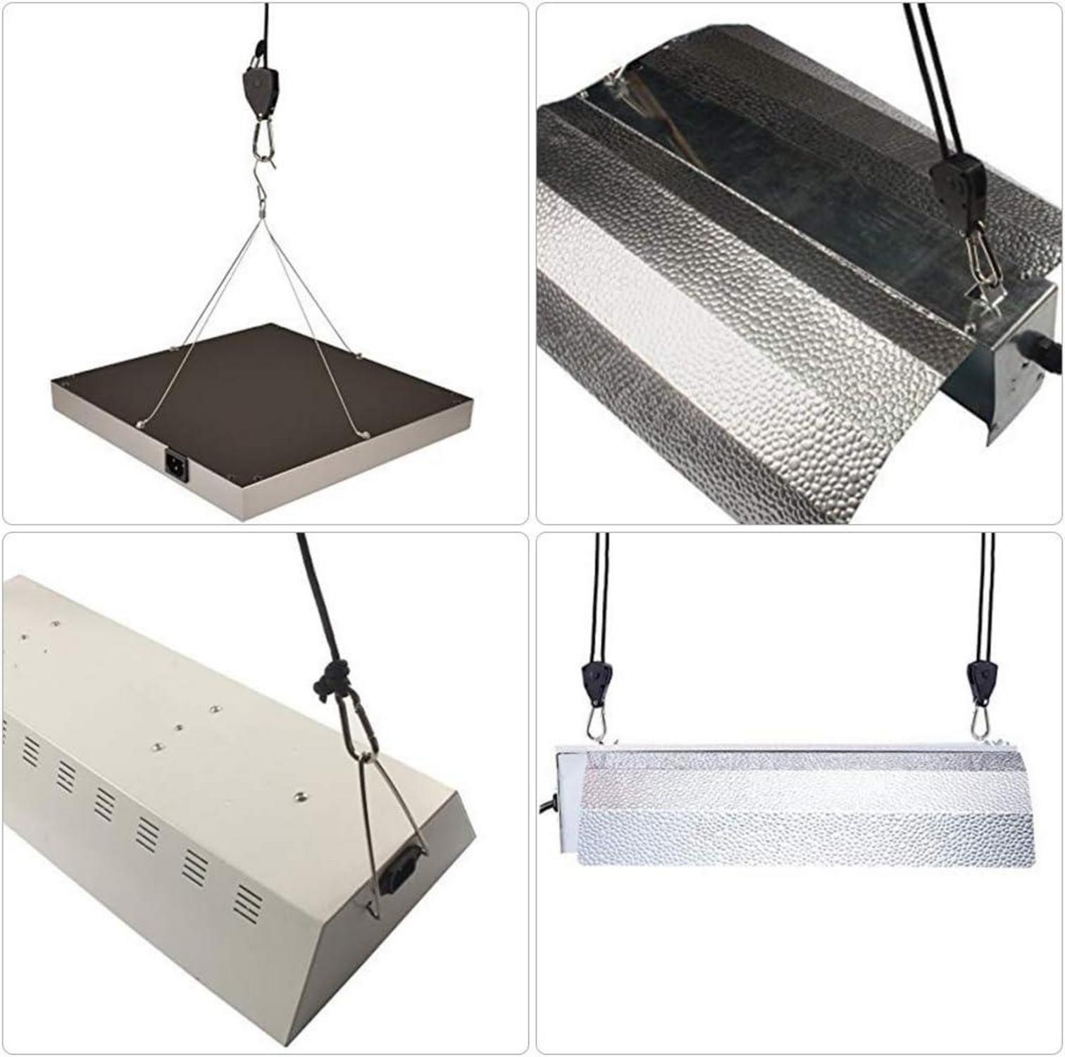 Seilratsche mit Haken 4 Stück Heavy Duty 150lb Höhenverstellbare Grow