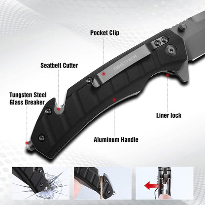 Swiss+Tech Klappmesser Einhandmesser Taschenmesser