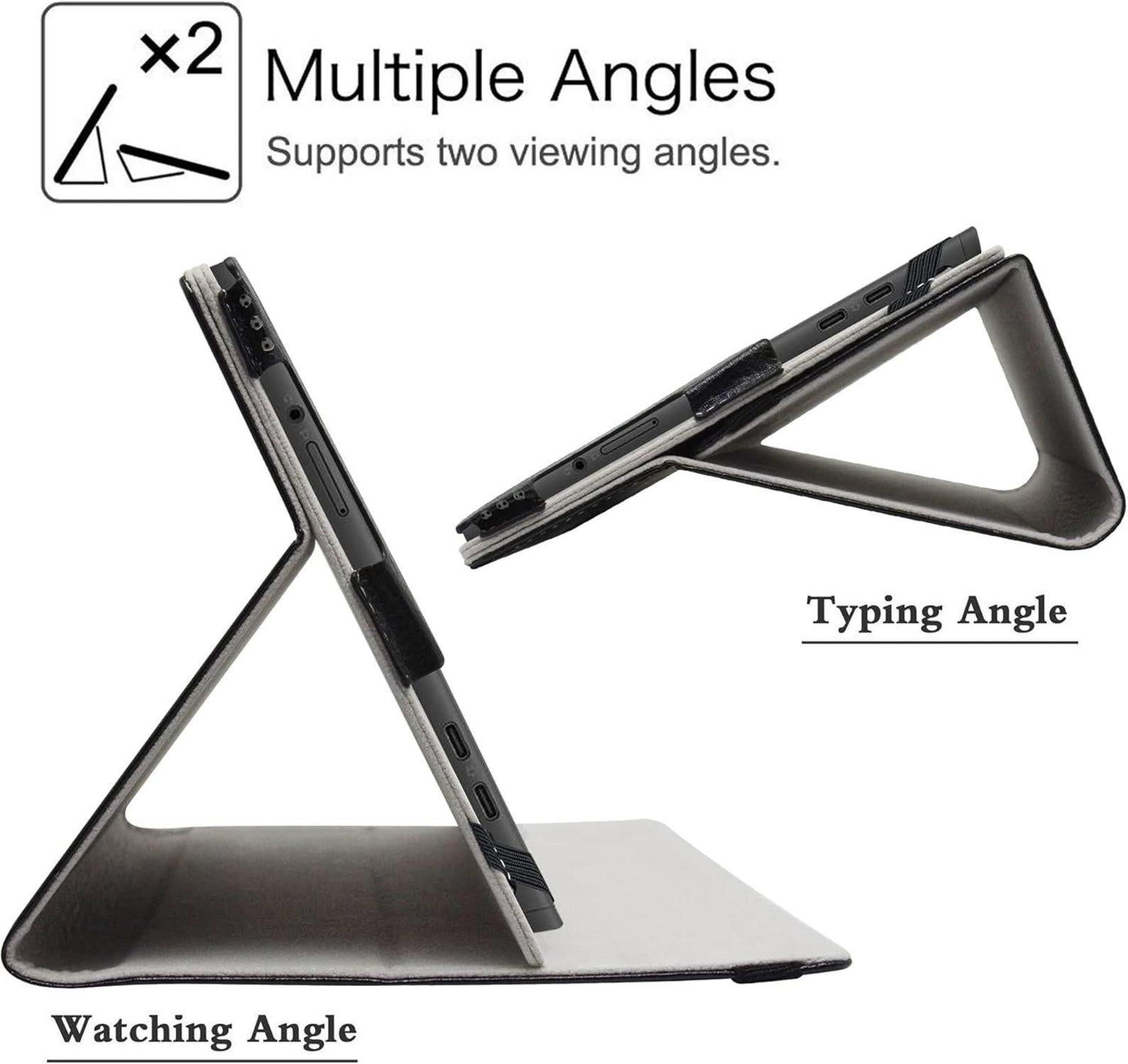Schwarze PU-Leder Hülle für Lenovo IdeaPad Duet 3i 10IGL5 Tablet