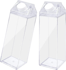 Transparente Milchbox Wasserflasche 500ml wiederverwendbar
