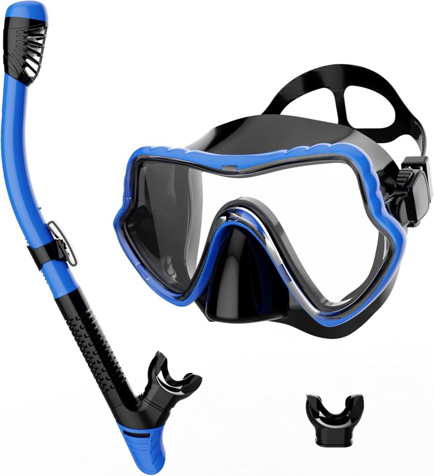 Schnorchelset Erwachsene Tauchermaske Trockenschnorchel Airflow Tech