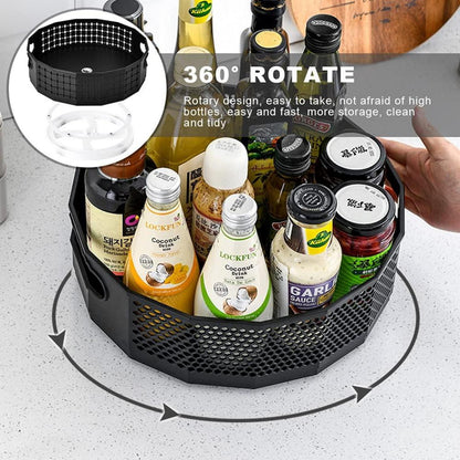 Lazy Susan Drehteller in Wabenform für Küche und Schrank 22,5x6,5cm