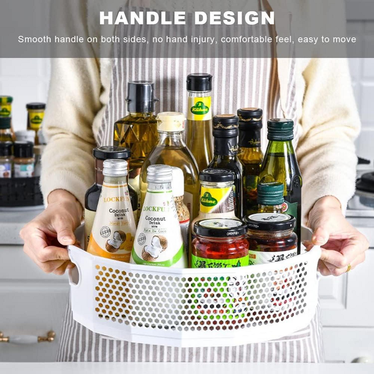 Drehteller Lazy Susan in Wabenform 360° Rotierender Obstständer