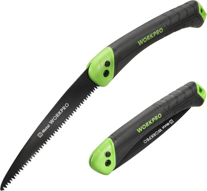 WORKPRO Handsäge Astsäge klappbar BI-Metall Klingen Holz-Garten