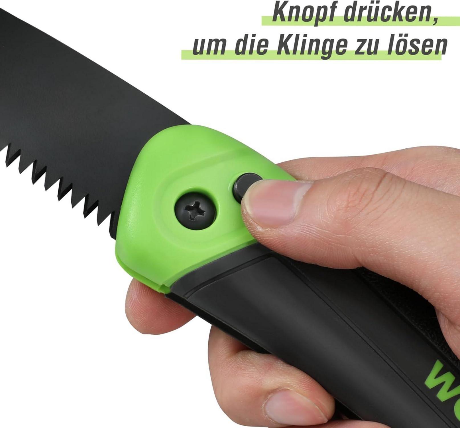 WORKPRO Klappsäge Astsäge scharfe BI-Metall Klingen Garten Holz
