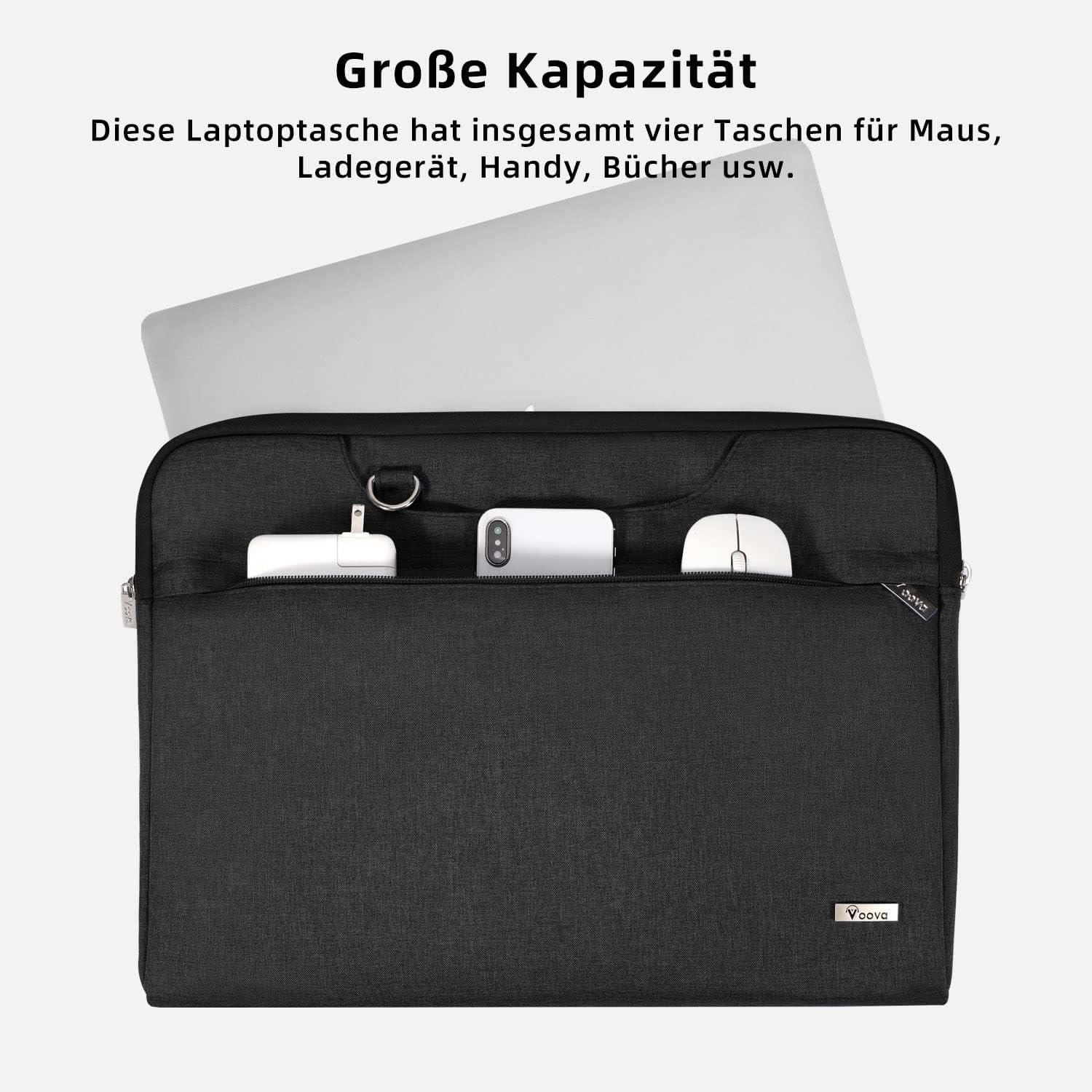 Voova Laptoptasche 13 14 Zoll Wasserdicht Stoßfest
