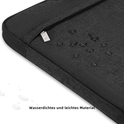 Voova Laptoptasche 13 14 Zoll Wasserdicht Stoßfest Schwarz