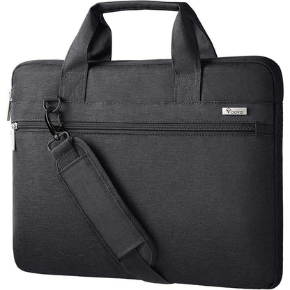 Voova Laptoptasche 13-13,3 Zoll Wasserdicht Stoßfest Schwarz
