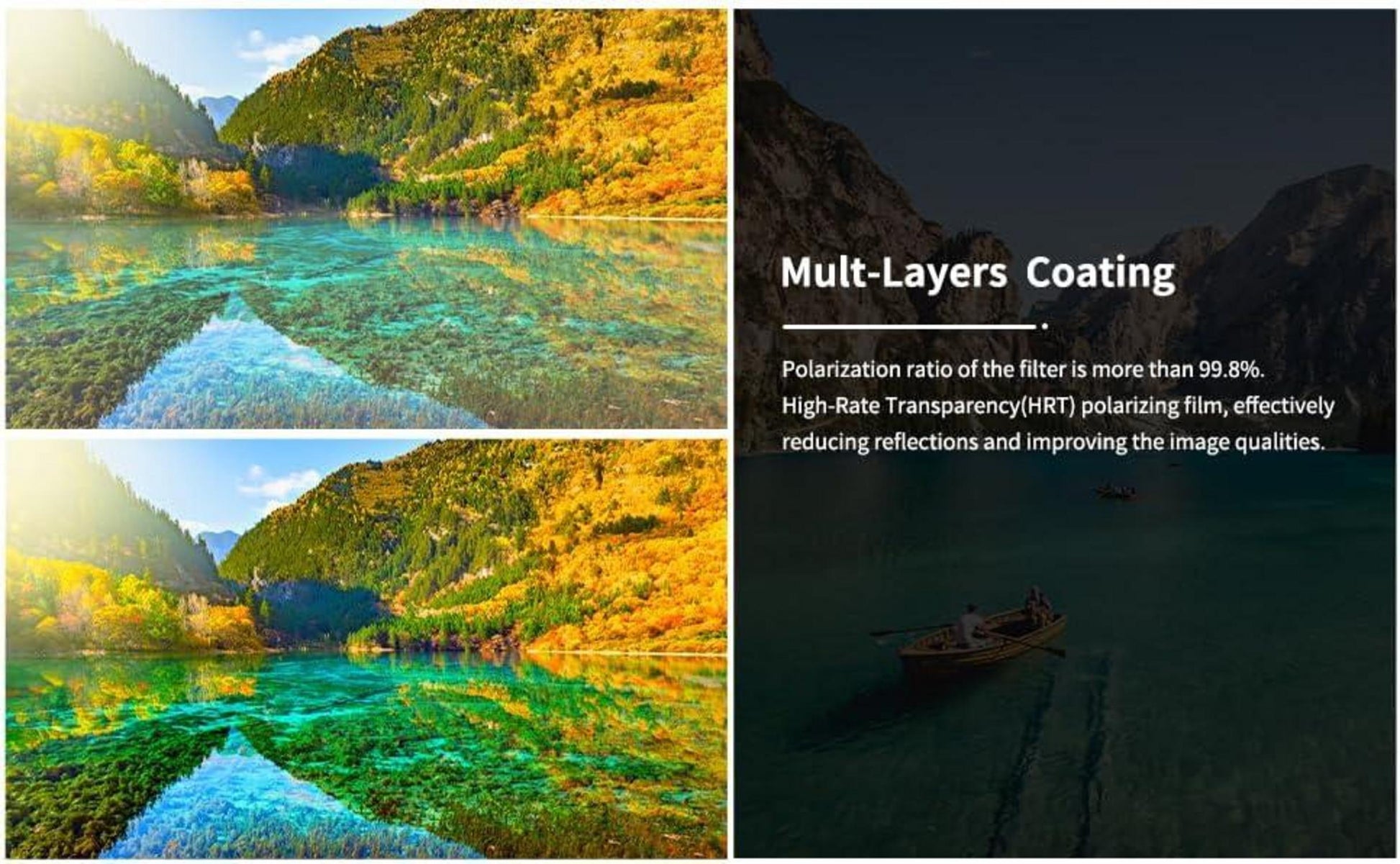 58MM Zirkularpolarisationsfilter HD 12-Lagen-CPL-Filter Canon EOS