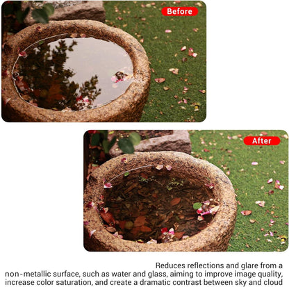PROfezzion Polfilter 58MM Zirkularpolarisationsfilter HD 12-Lagen-CPL Canon EOS 2000D 1300D