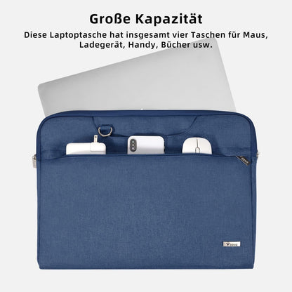 Voova Laptoptasche 13-14 Zoll Wasserdicht Stoßfest Blau