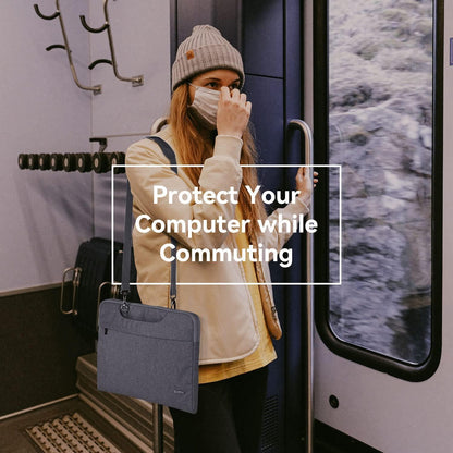Voova Laptoptasche 13 13,3 14 Zoll Wasserdicht Stoßfest Grau