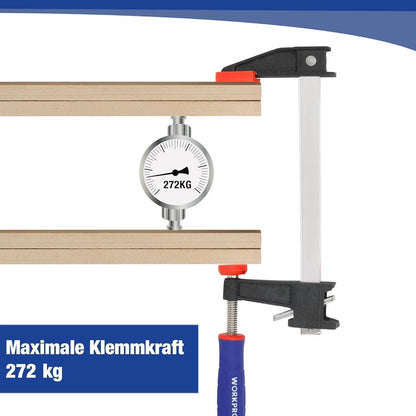 WORKPRO Schraubzwingen Set 4 Stück 150/300mm Spannkraft
