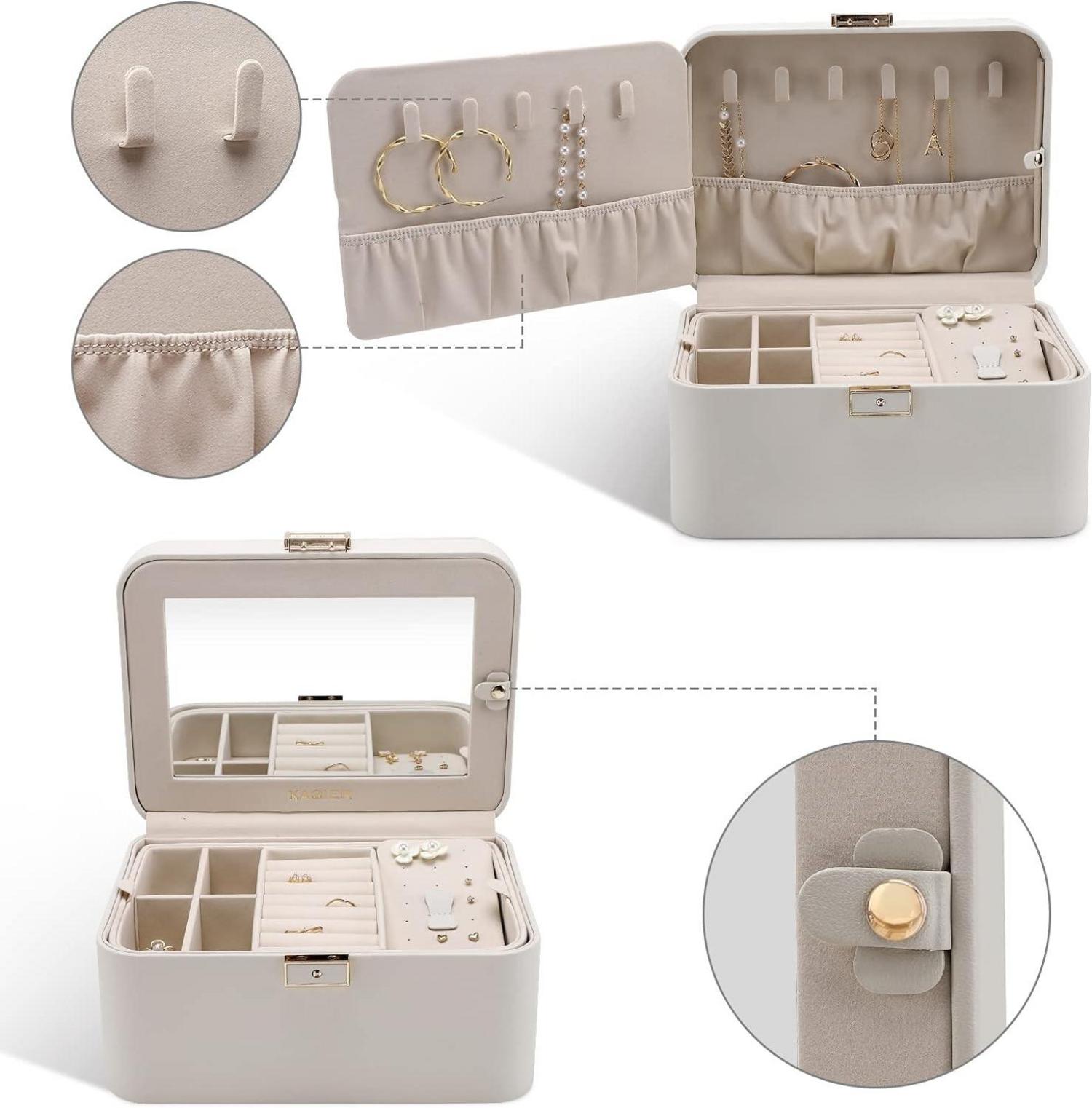 Schmuckkästchen mit Spiegel und Schloss, Große