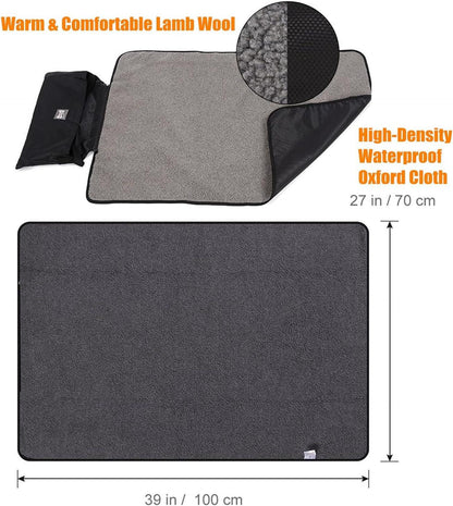 Faltbare Wasserdichte Haustierdecke 100 x 70cm Hundematte Outdoor Innen Haustier