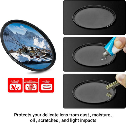 UV Filter 77mm HD Optical Glass, 12-Schichten Doppelbeschichtung