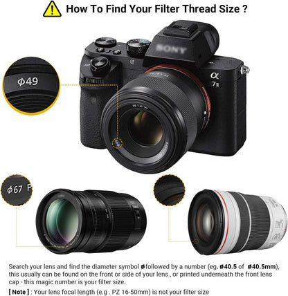 77mm PROfezzion UV Filter Canon 6D 5D IV Nikon D750 D780 EF 24-105mm 24-70mm f4L